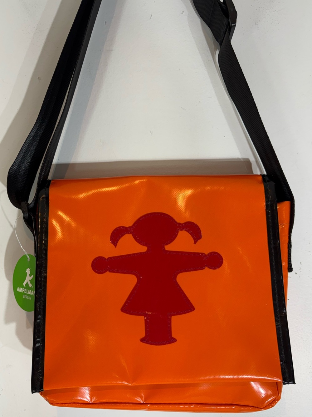 Ampelmann Berlin Orange Messenger Crossbody Bag NWT Germany